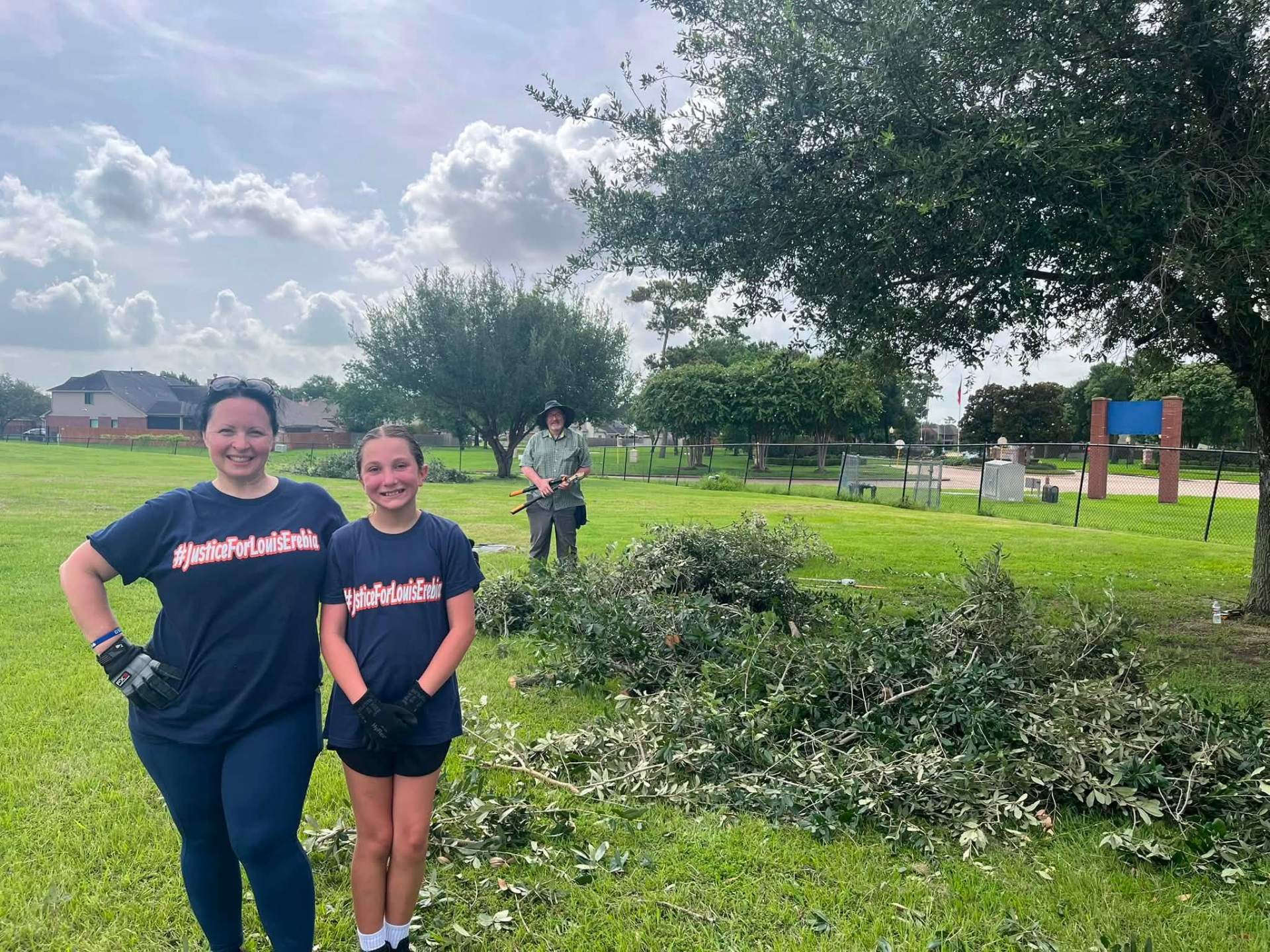 Volunteers at the Loving Like Lou field day
