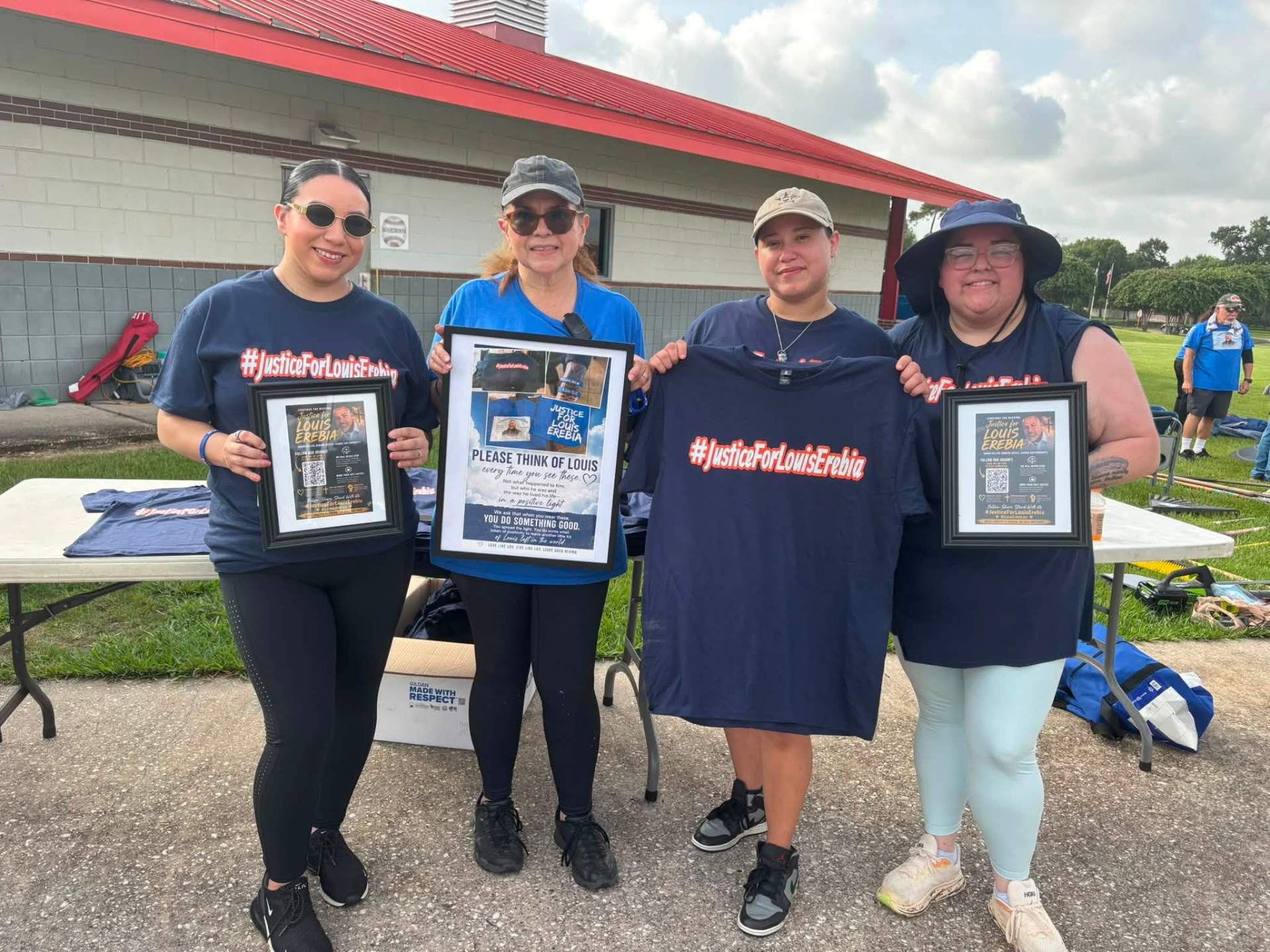 Volunteers at the Loving Like Lou field day