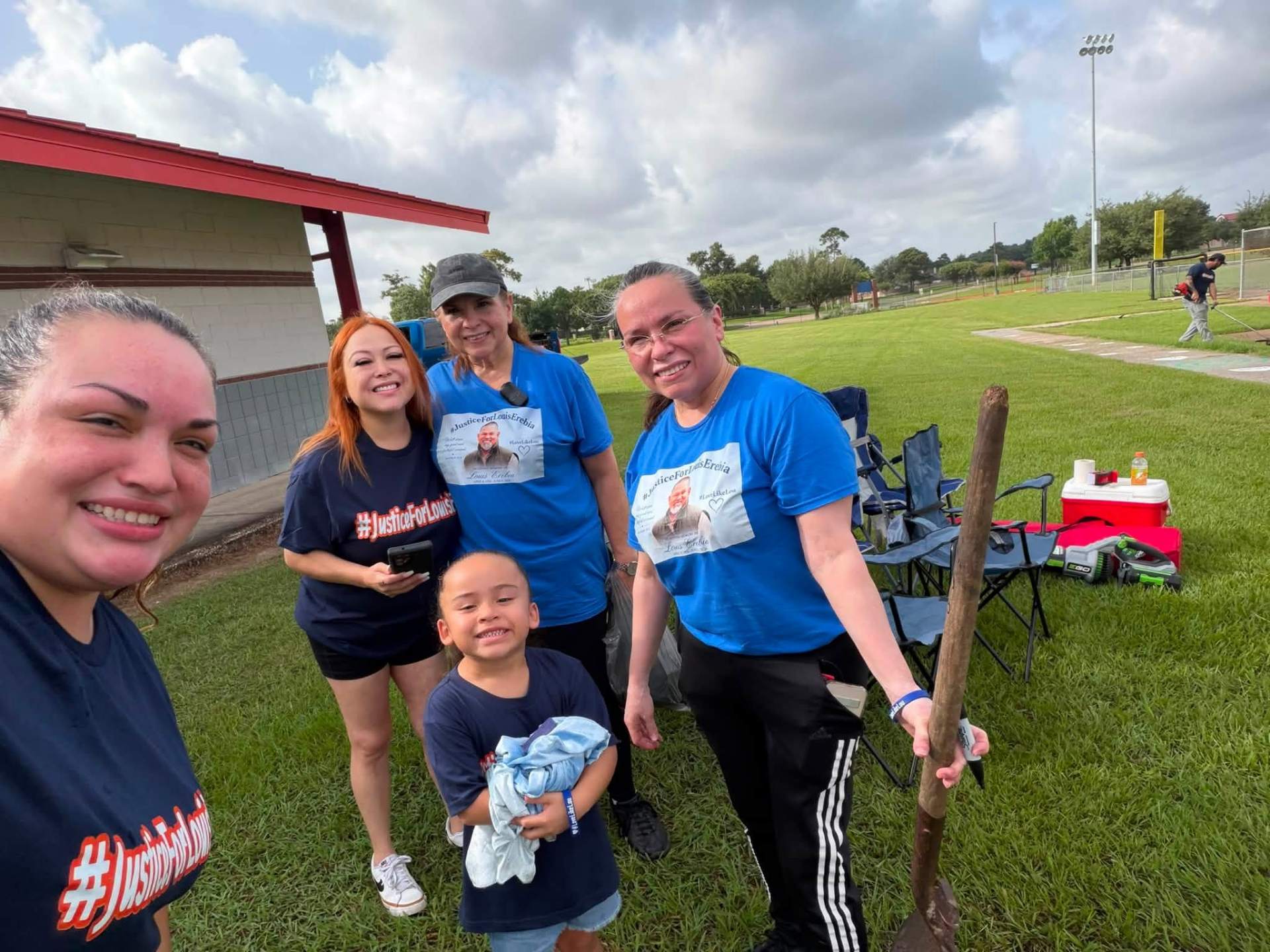 Volunteers at the Loving Like Lou field day