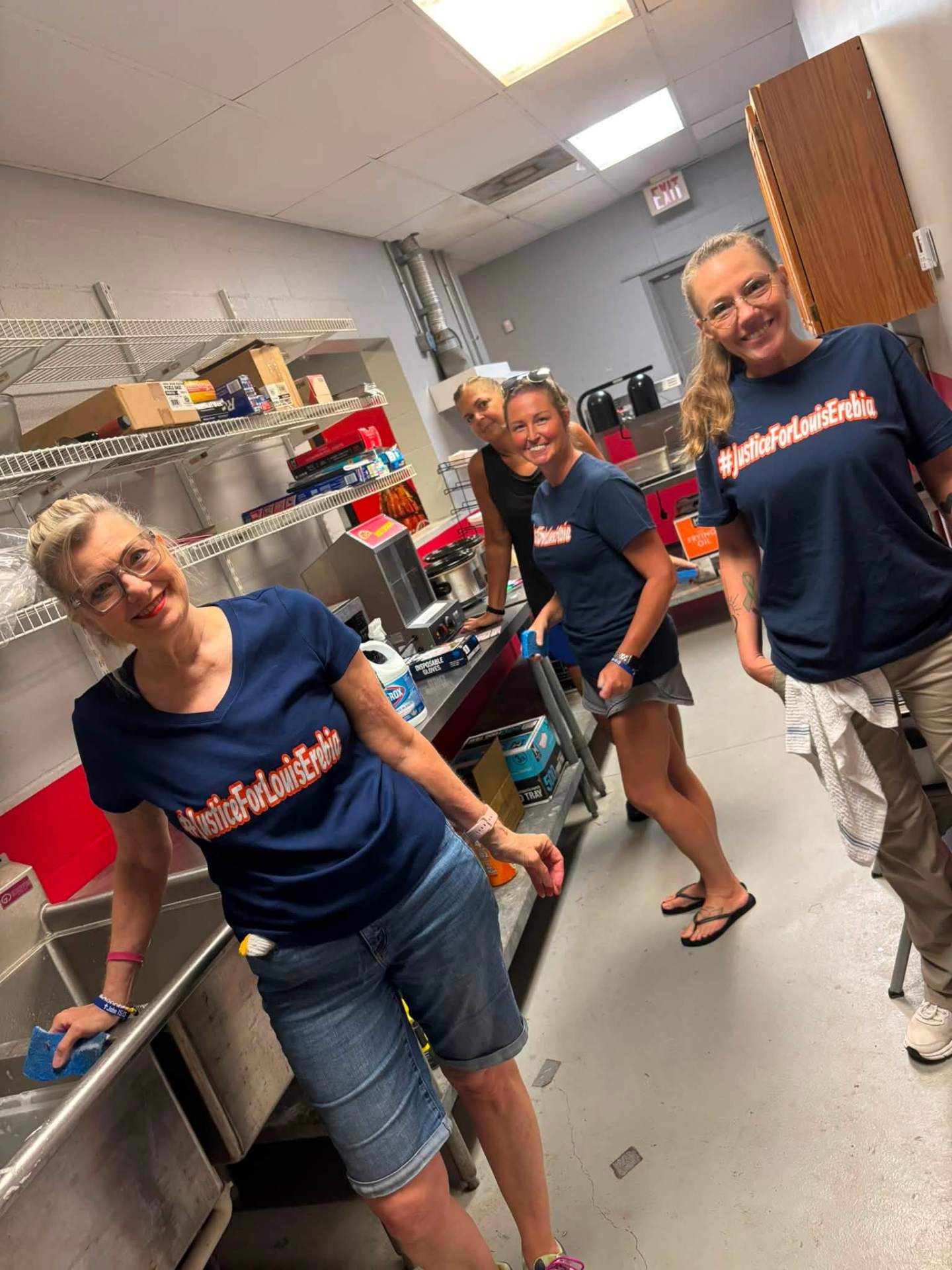 Volunteers at the Loving Like Lou field day