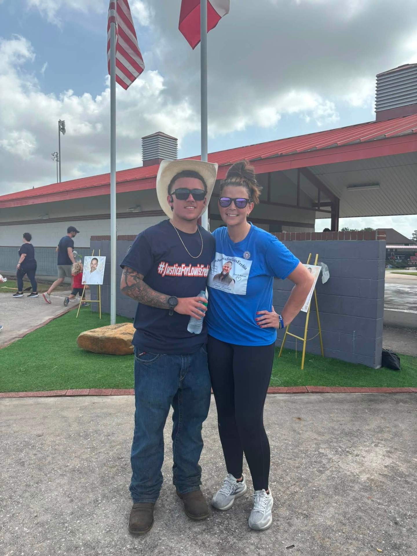 Volunteers at the Loving Like Lou field day